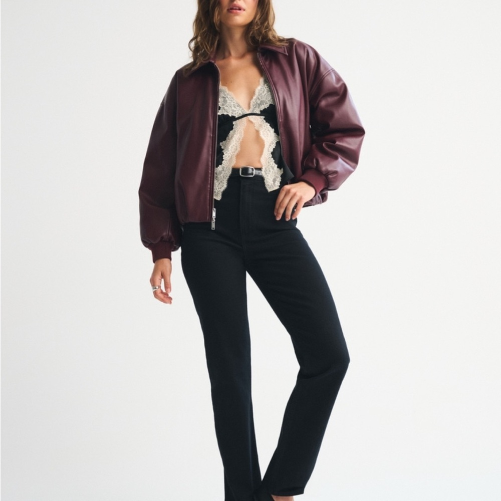 Abercrombie & Fitch Black Straight Leg Jeans
